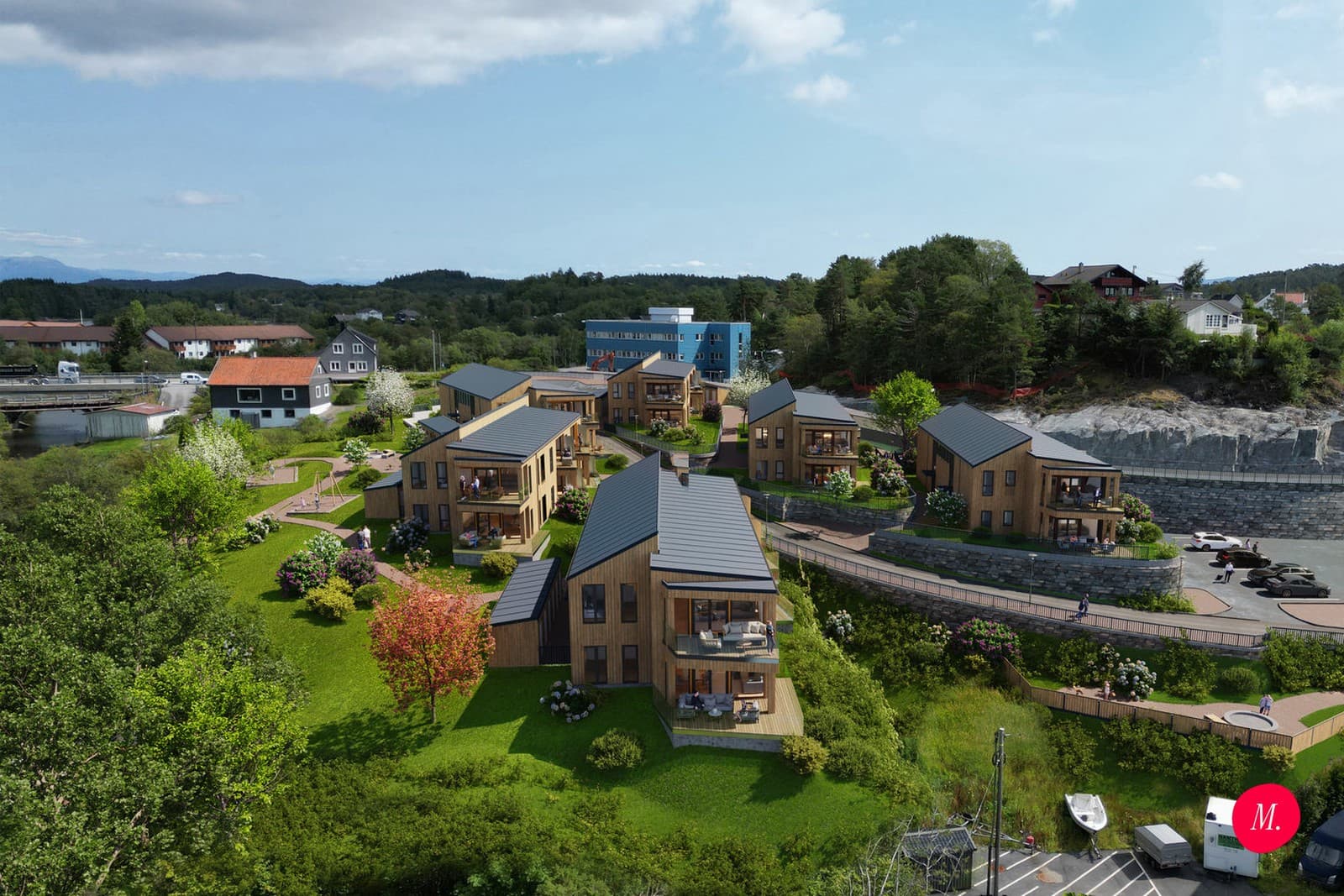 3D exterior visualization from Sagvågshagen